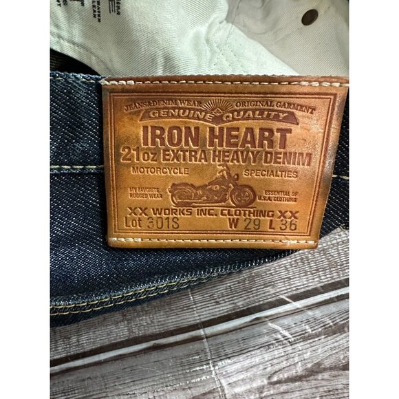 Iron Heart 21oz Extra Heavy Denim selvedge Jeans medium wash Size 29 - Picture 3 of 6